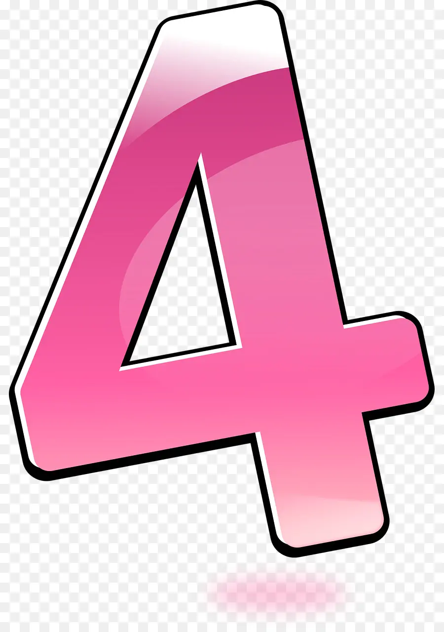 Numero 4，Dígito PNG