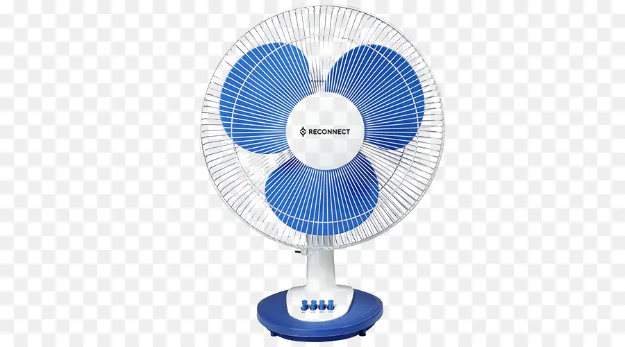 Ventilador De Mesa，Cuchillas Azules PNG