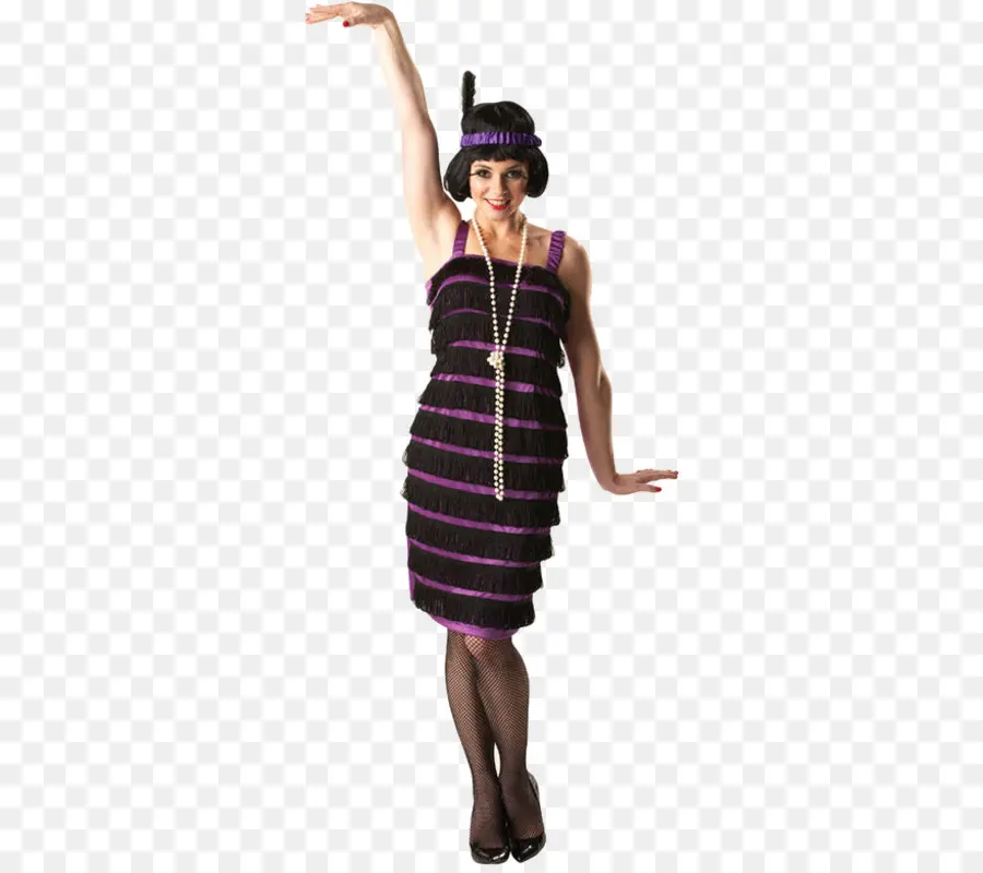 Vestido Estilo Flapper，Década De 1920 PNG