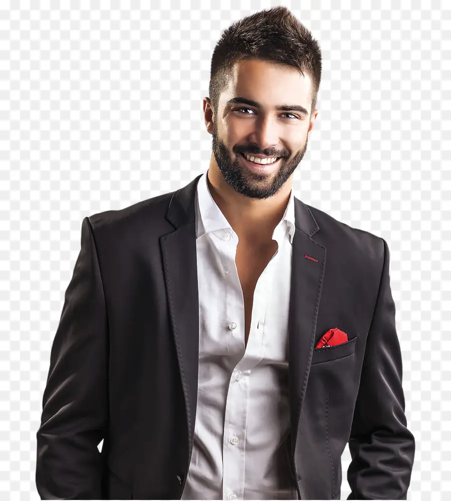 Hombre De Traje，Sonriente PNG