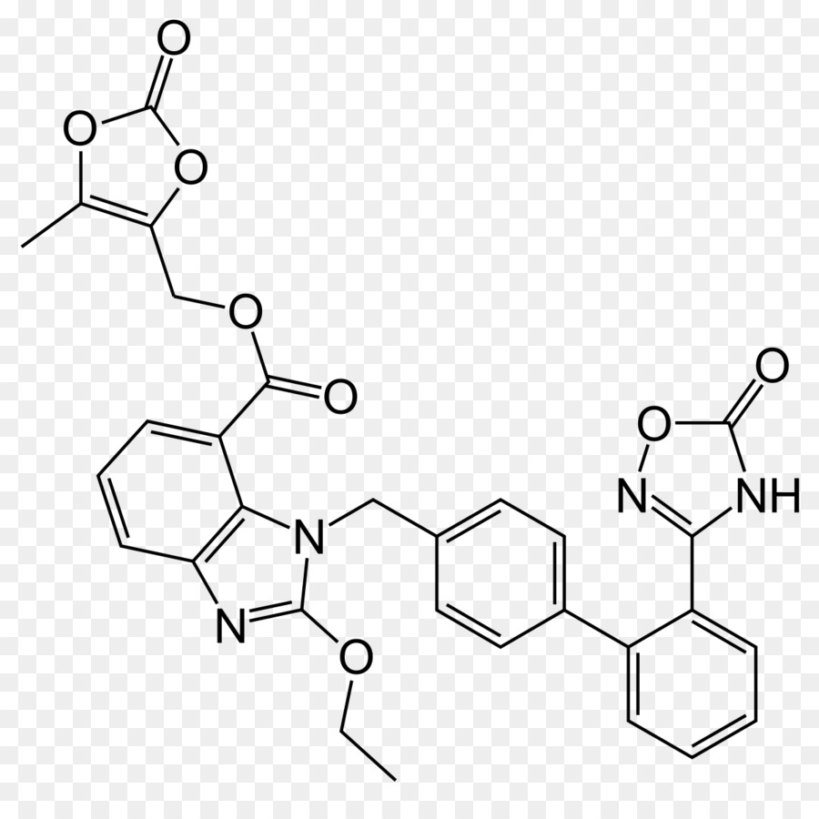 Azilsartan，Olmesartán PNG