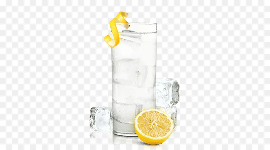 Vaso De Agua Con Limón，Hielo PNG