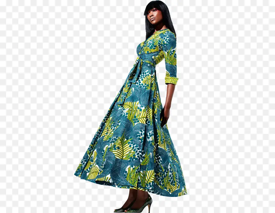 Vestido Colorido，Mujer PNG