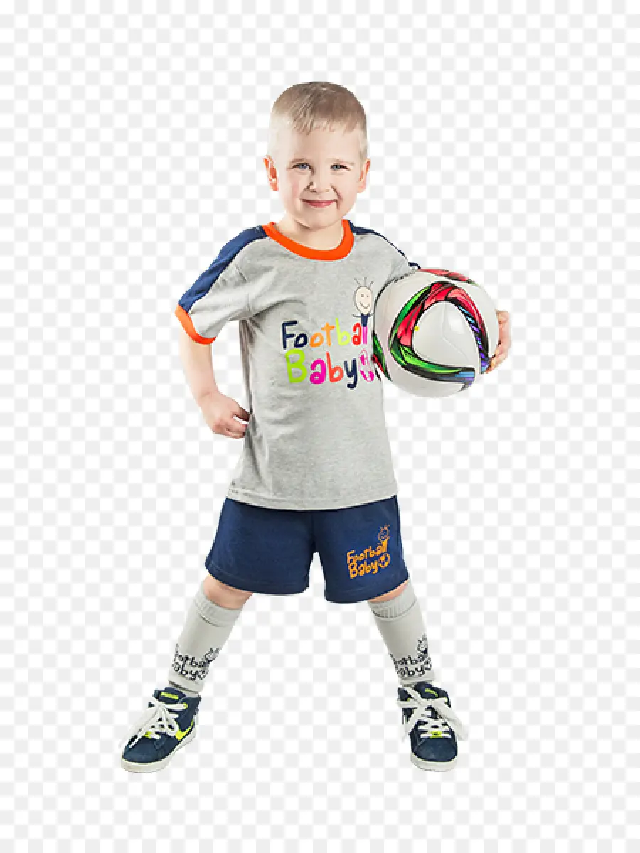 Niño Con Balón De Fútbol，Niño PNG