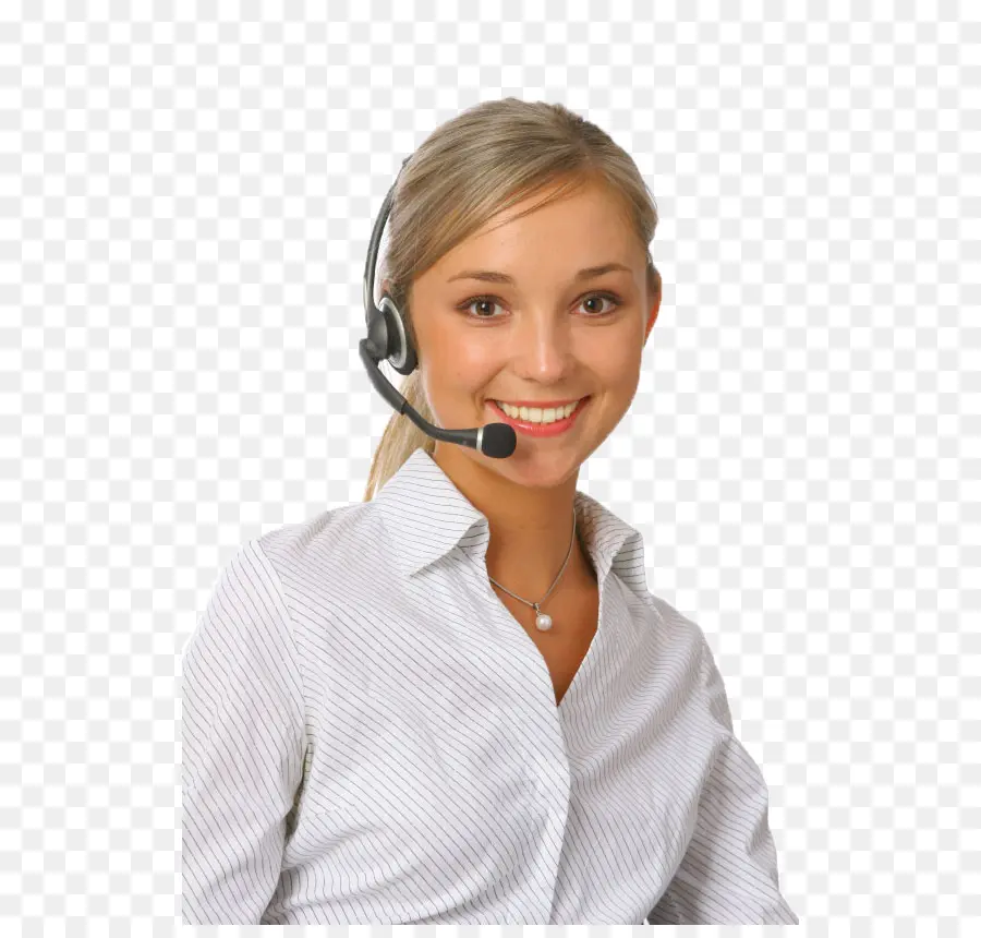 Mujer Con Auriculares，Servicio Al Cliente PNG