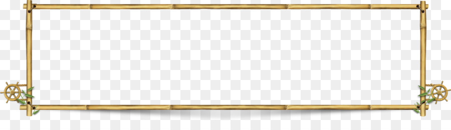 Marco Rectangular，Dorado PNG