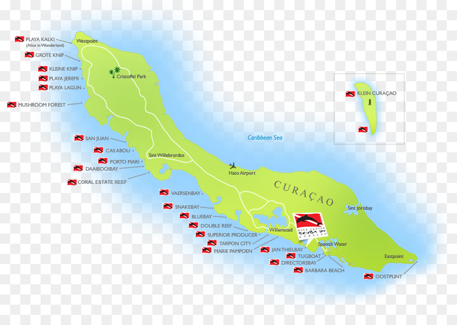 Mapa De Curazao，Isla PNG