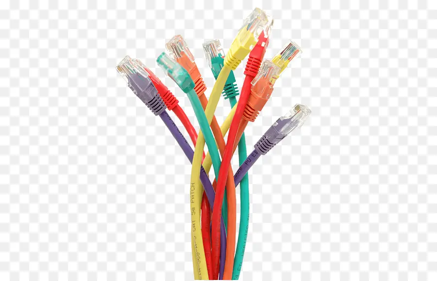 Cables Ethernet，Red PNG