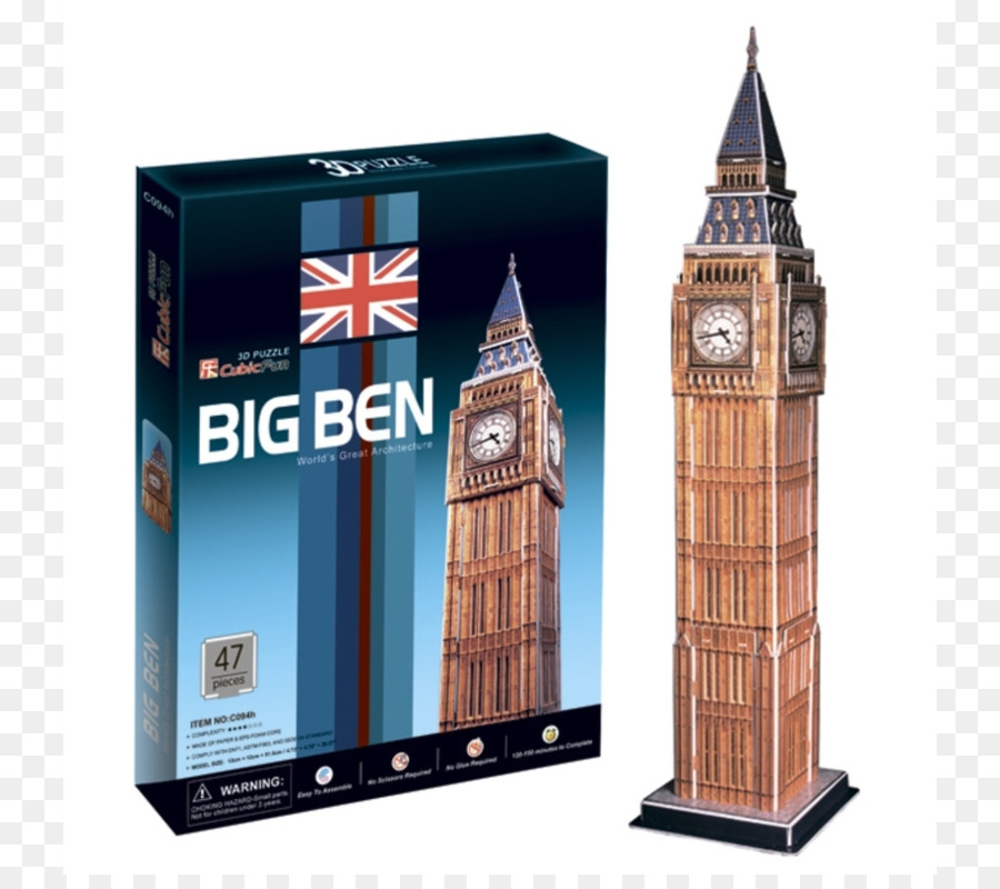 El Big Ben，Puzz 3d PNG