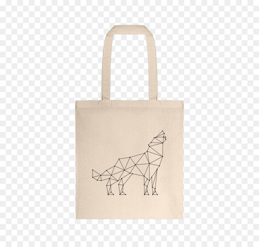 Bolsa Tote En Beige，Diseño Geométrico PNG