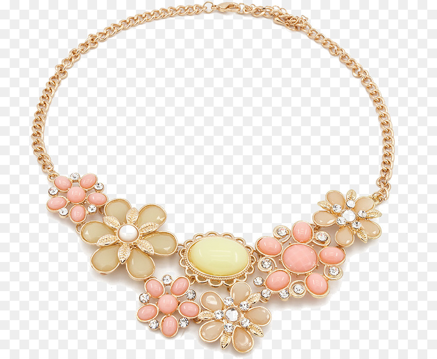 Collar De Flores，Oro PNG