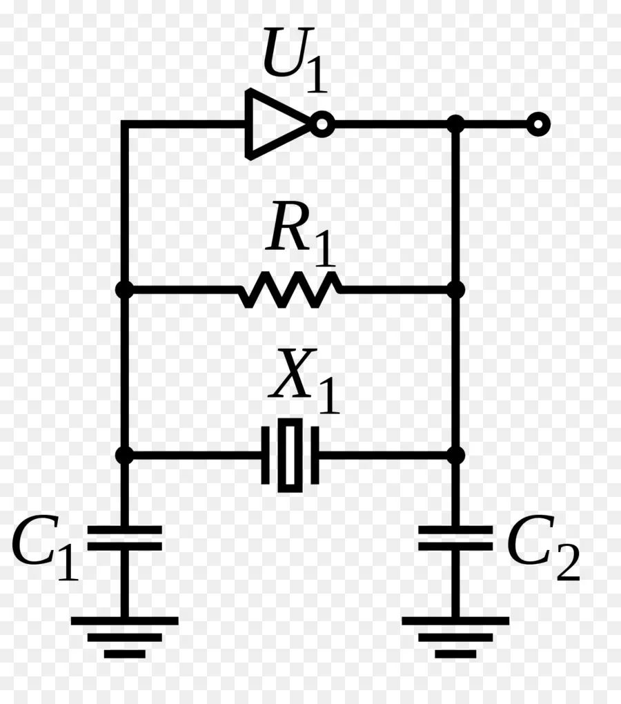 Oscilador De Pierce，Osciladores Electrónicos PNG