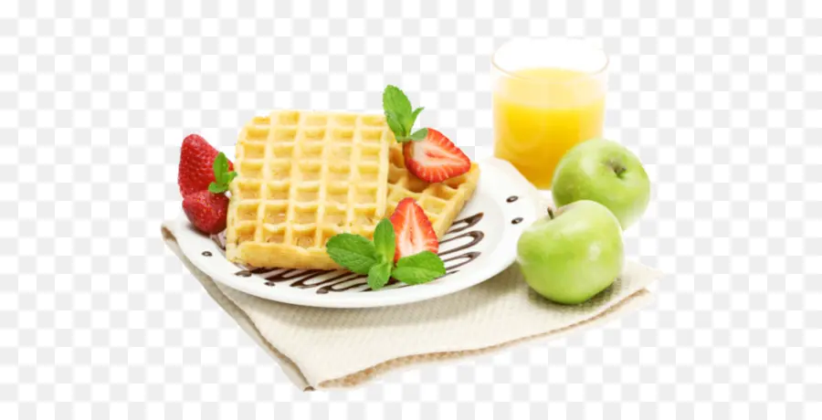 Waffle Belga，El Desayuno PNG