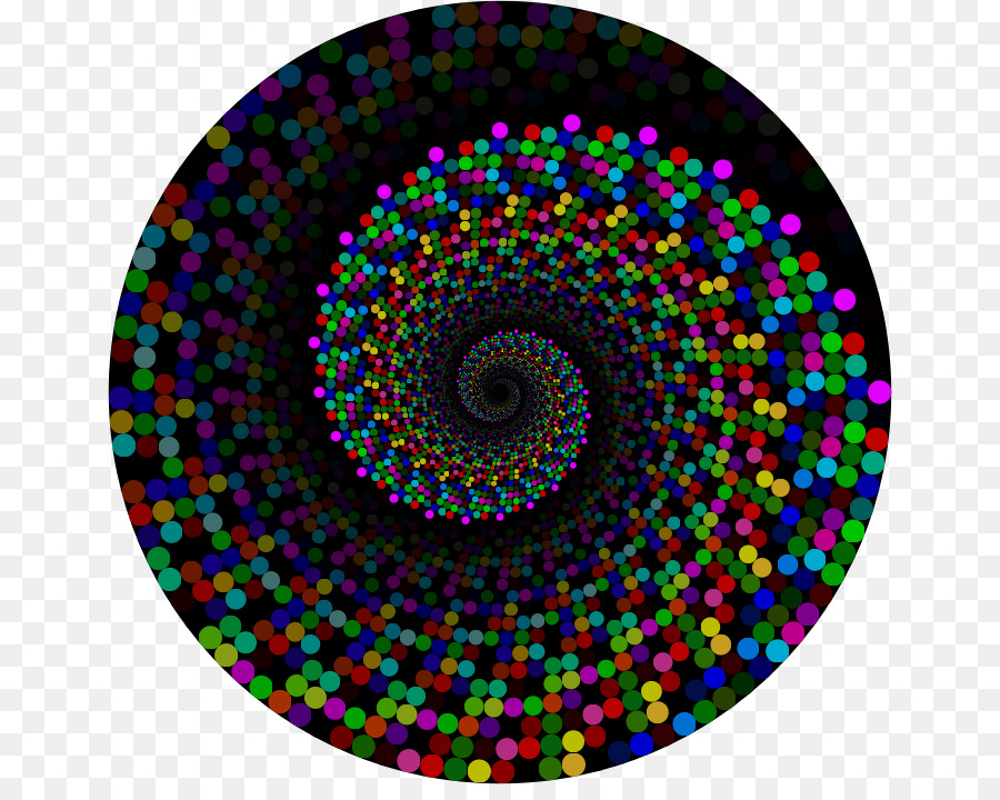 Espiral Colorida，Puntos PNG