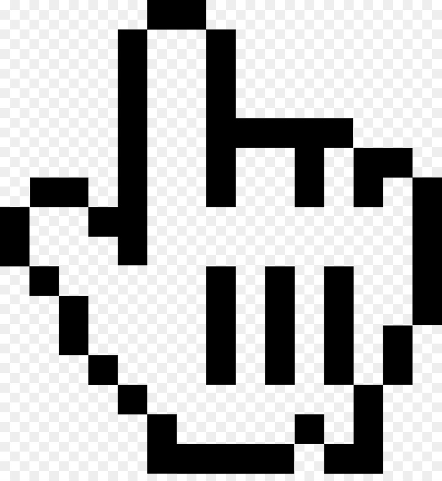 Cursor De Mano De Píxel，Puntero PNG