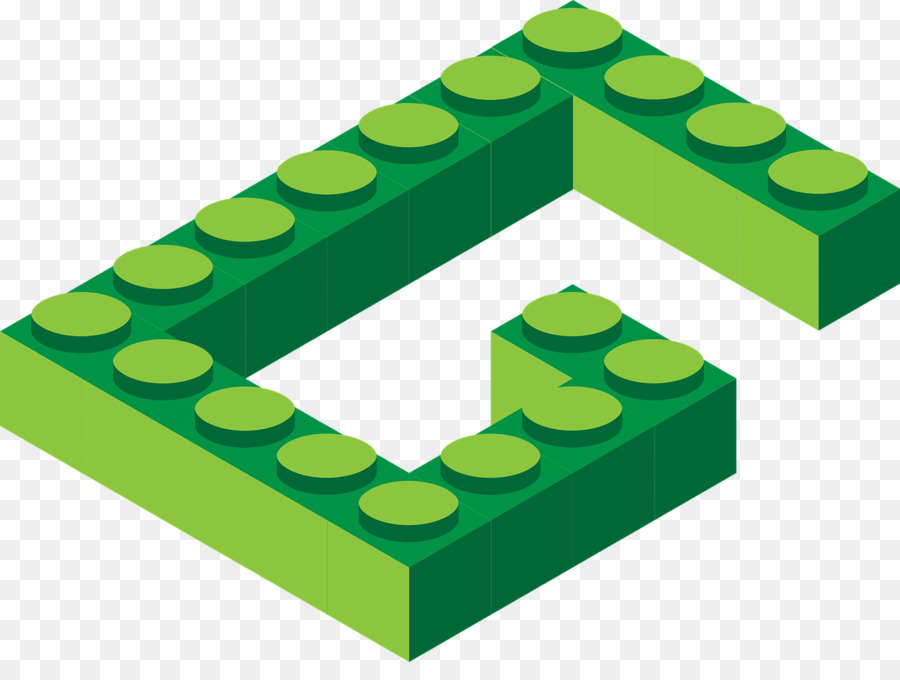 Bloque Lego Verde，Edificio PNG