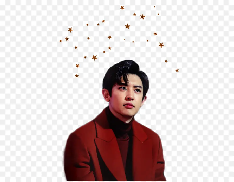 Hombre De Abrigo Rojo，Estrellas PNG