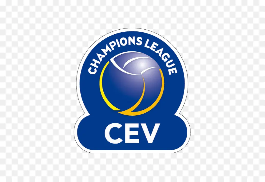 Logotipo De La Liga De Campeones Cev，Azul PNG