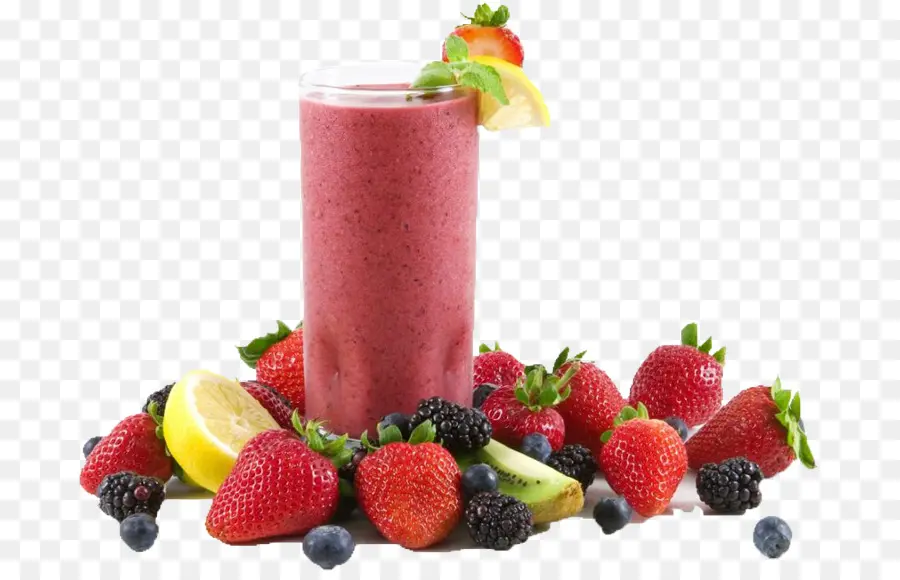 Batido De Bayas，Fresas PNG