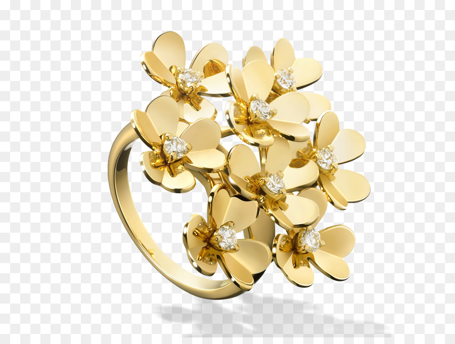 Anillo De Oro，Diseño De Flores PNG