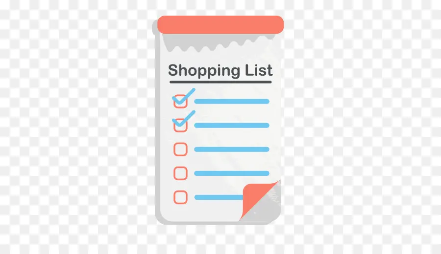 Lista De Compras，Comestibles PNG