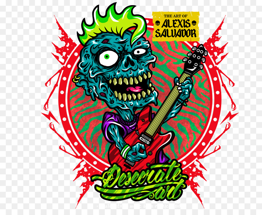 Guitarrista Zombi，Zombi PNG