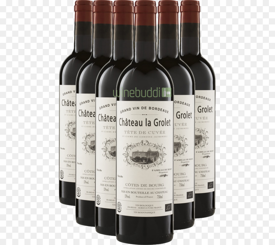 Vino Castillo De La Grolet，Botellas PNG