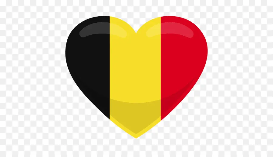 Corazón De La Bandera De Bélgica，Nacional PNG