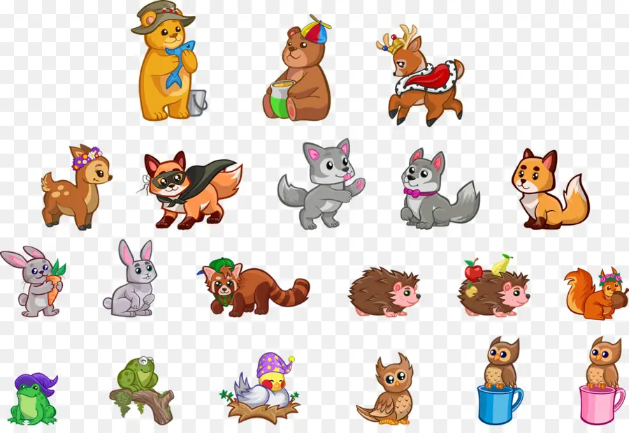 Animales Lindos，Dibujos Animados PNG