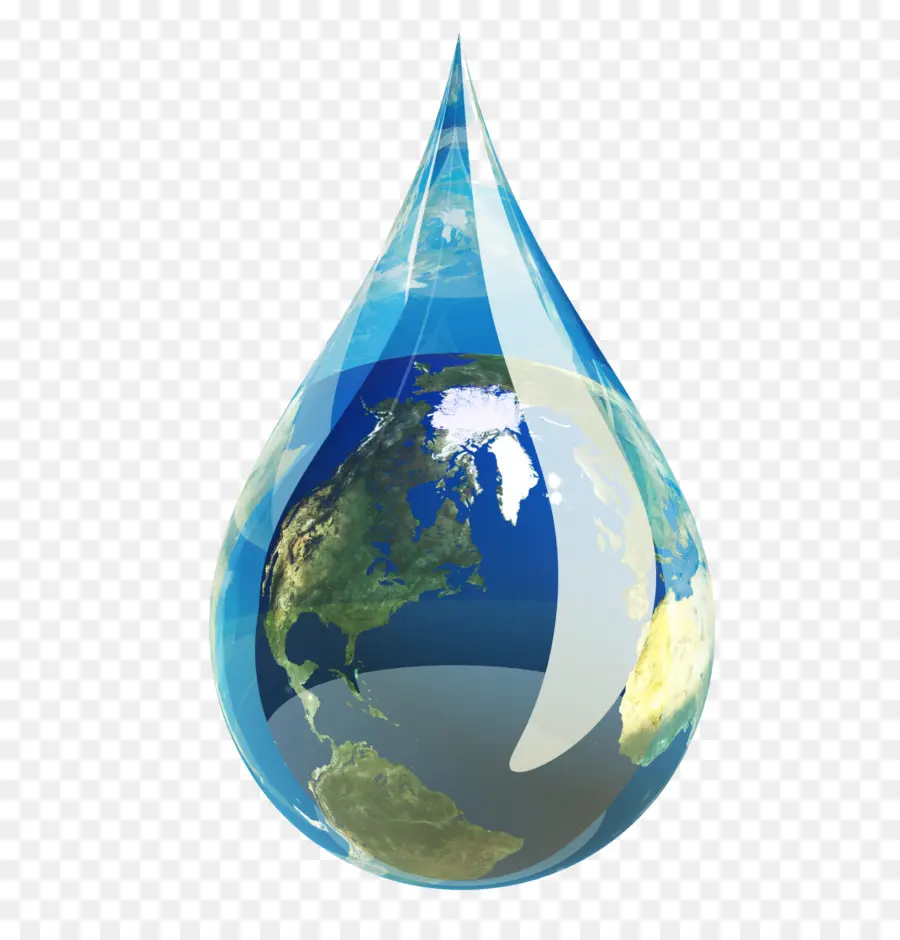 Tierra En Gota De Agua，Planeta PNG