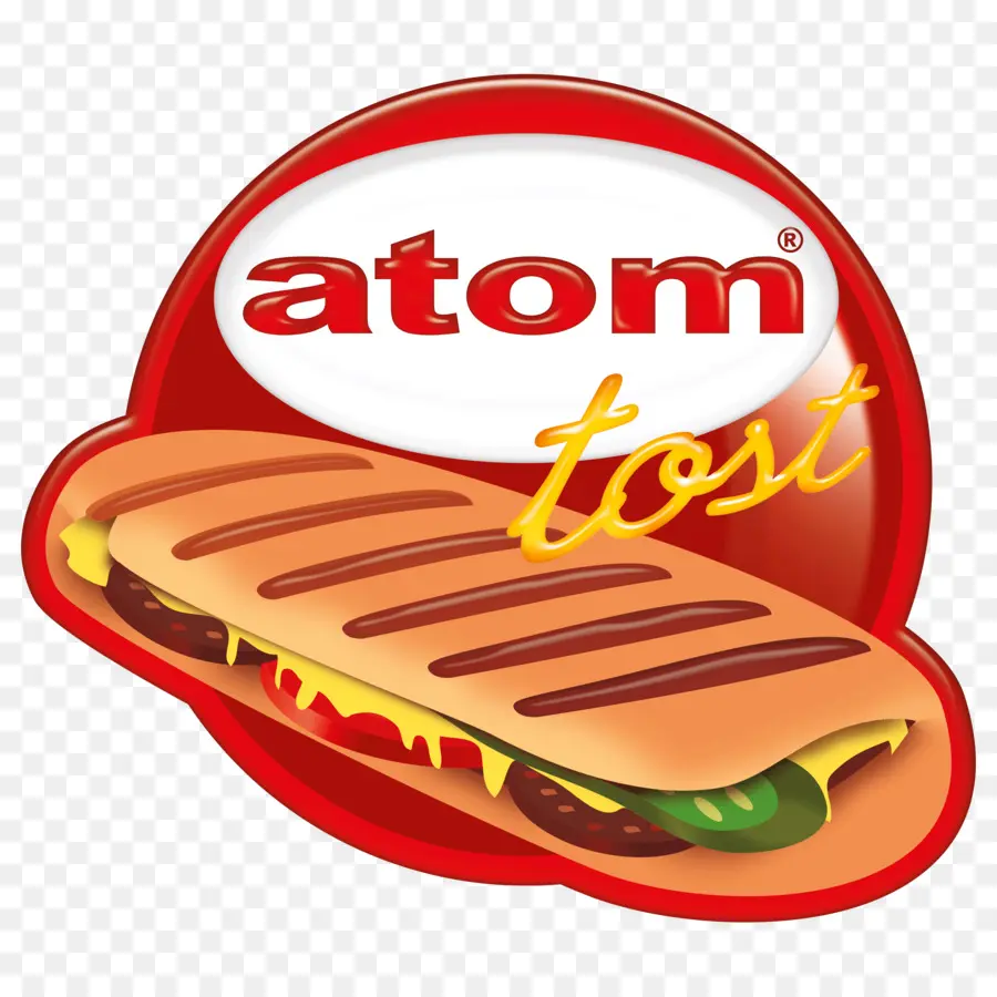 Logotipo De Atom Tost，Sándwich PNG