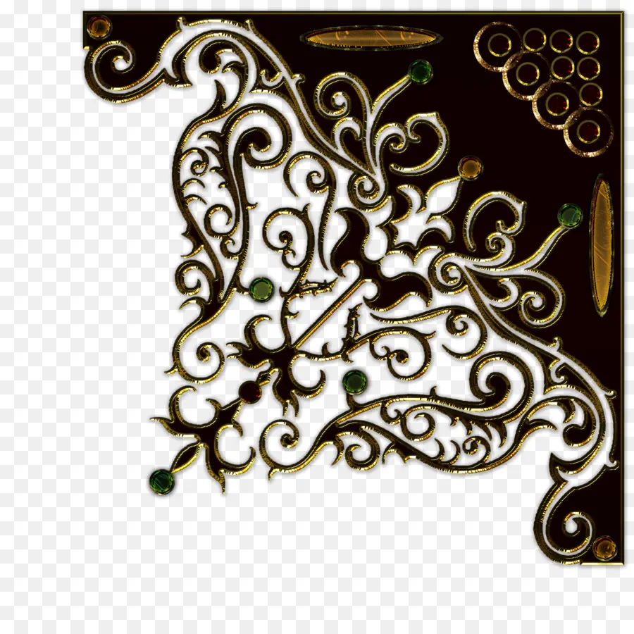 Esquina Decorativa，Ornamento PNG