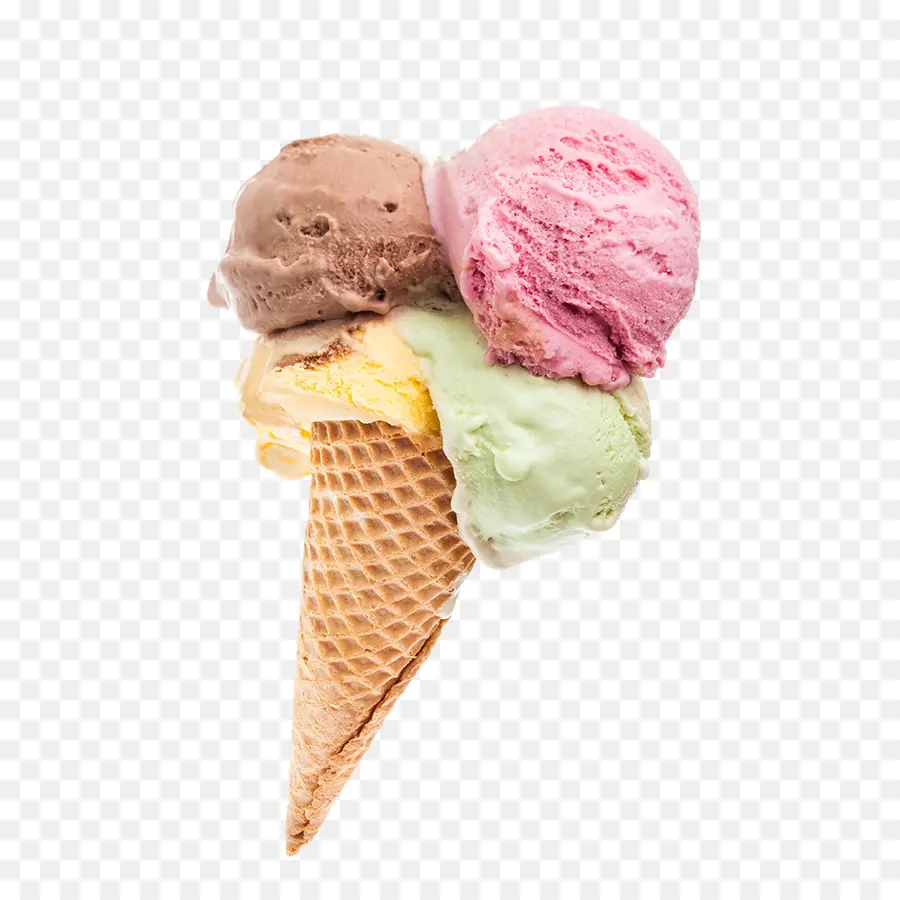 Conos De Helado，Postre PNG