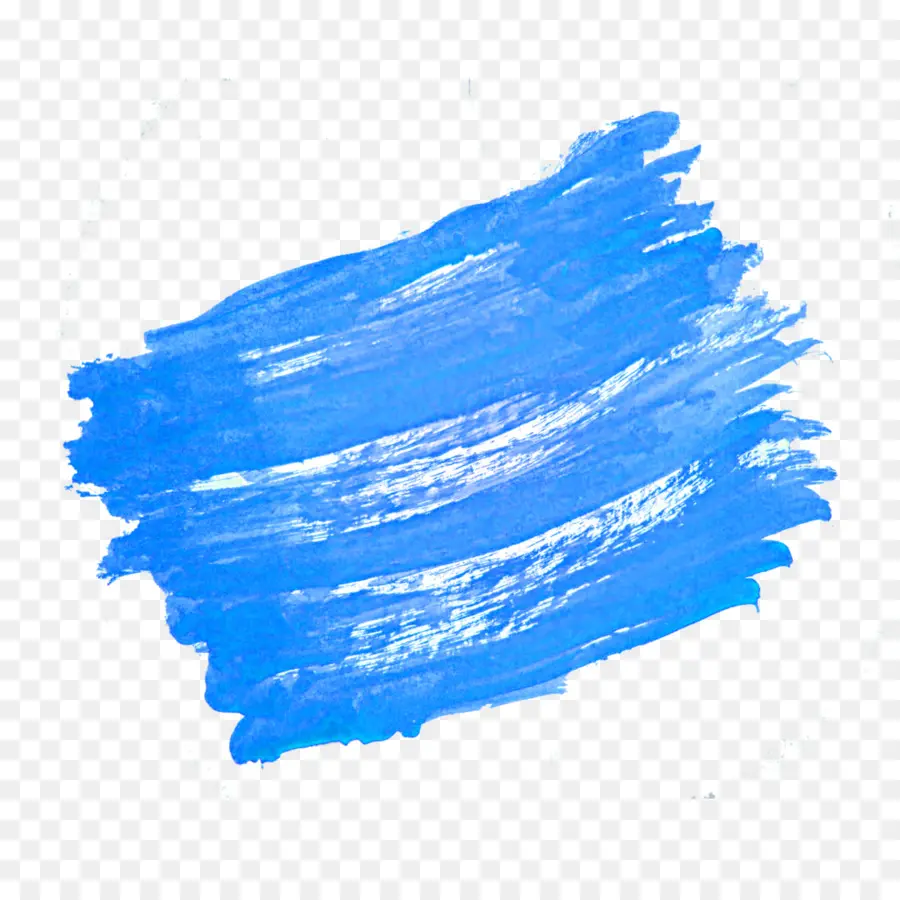 Trazo De Pincel Azul，Pintar PNG