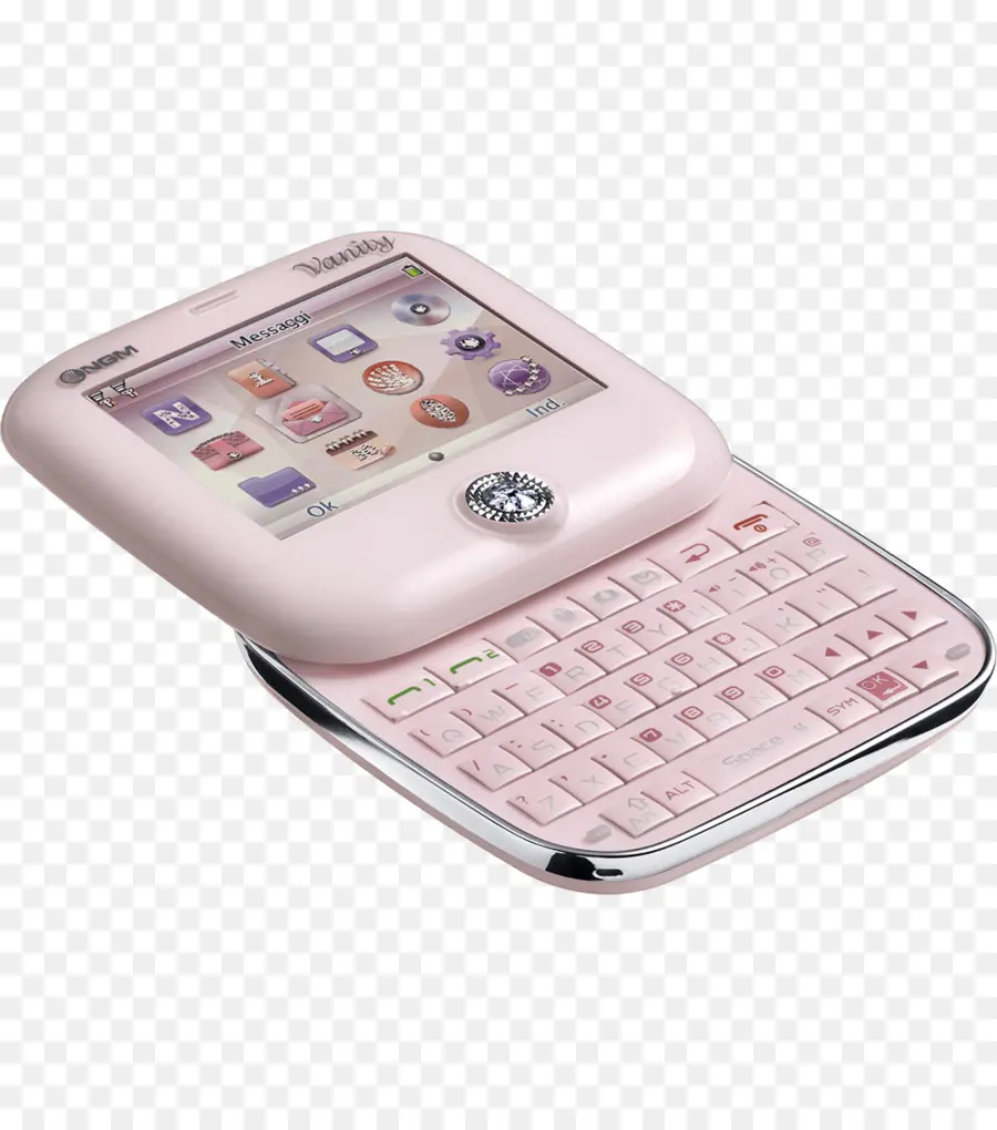 Teléfono Con Tapa Rosa，Teclado PNG