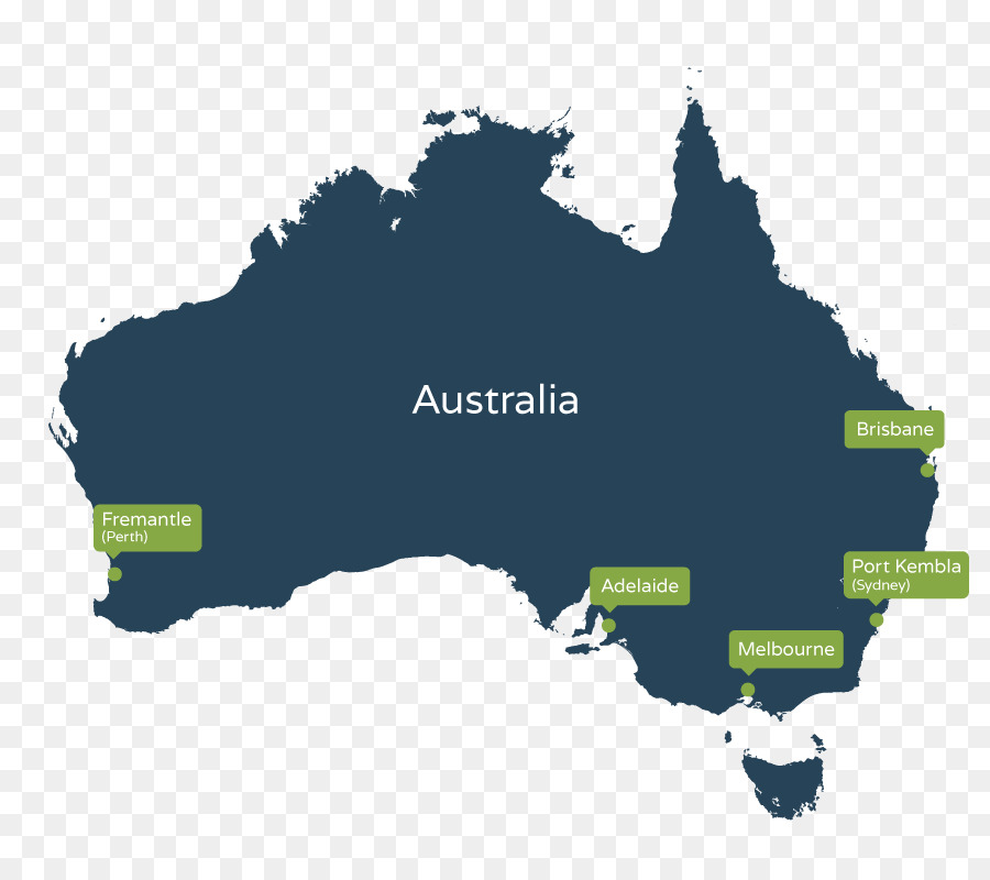 Mapa De Australia，Continente PNG