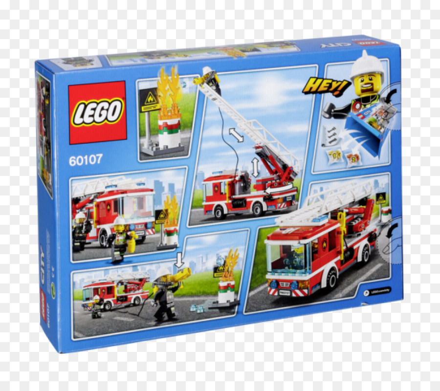 Lego 60107 De Bomberos De La Ciudad De La Escalera Del Camión，Lego City PNG