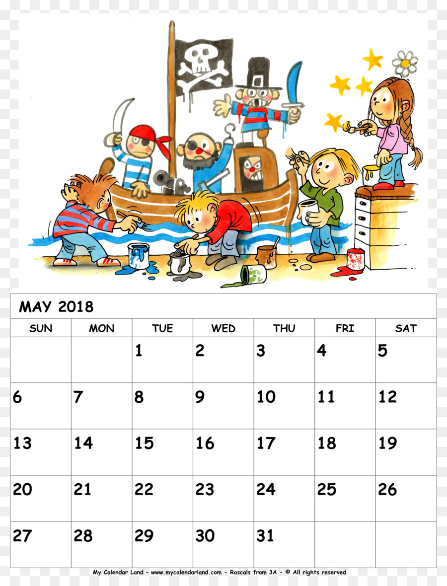 Dos Mil Dieciocho，Calendario PNG