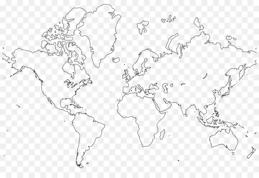 Mapa Mundial，Continentes PNG