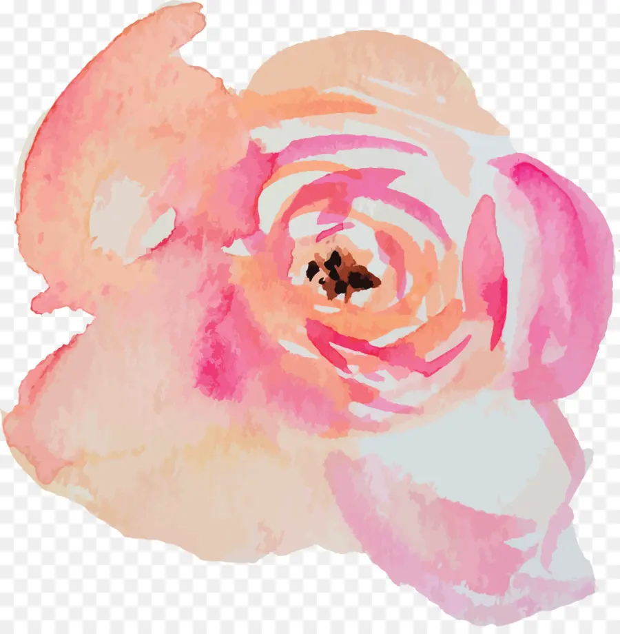 Acuarela De Flores，Pintura A La Acuarela PNG