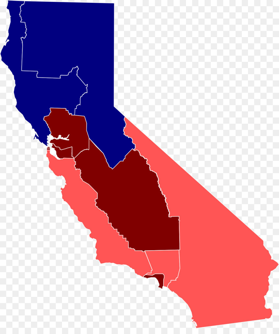 California，Elección Presidencial De Estados Unidos En California 2016 PNG