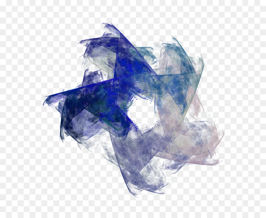 Fractal，Azul PNG