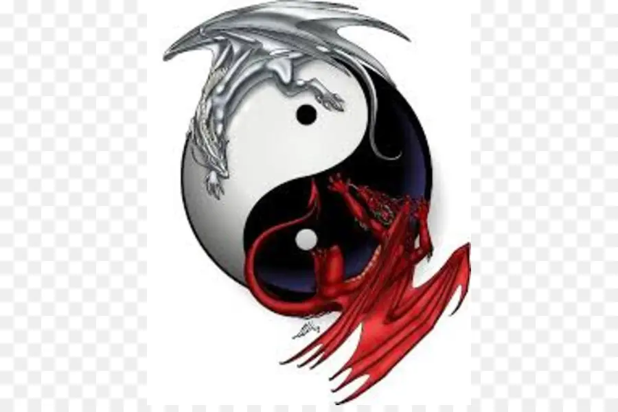 Dragones Yin Yang，Balance PNG