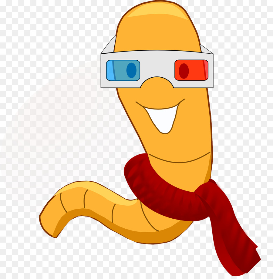 Gusano，Gafas 3d PNG