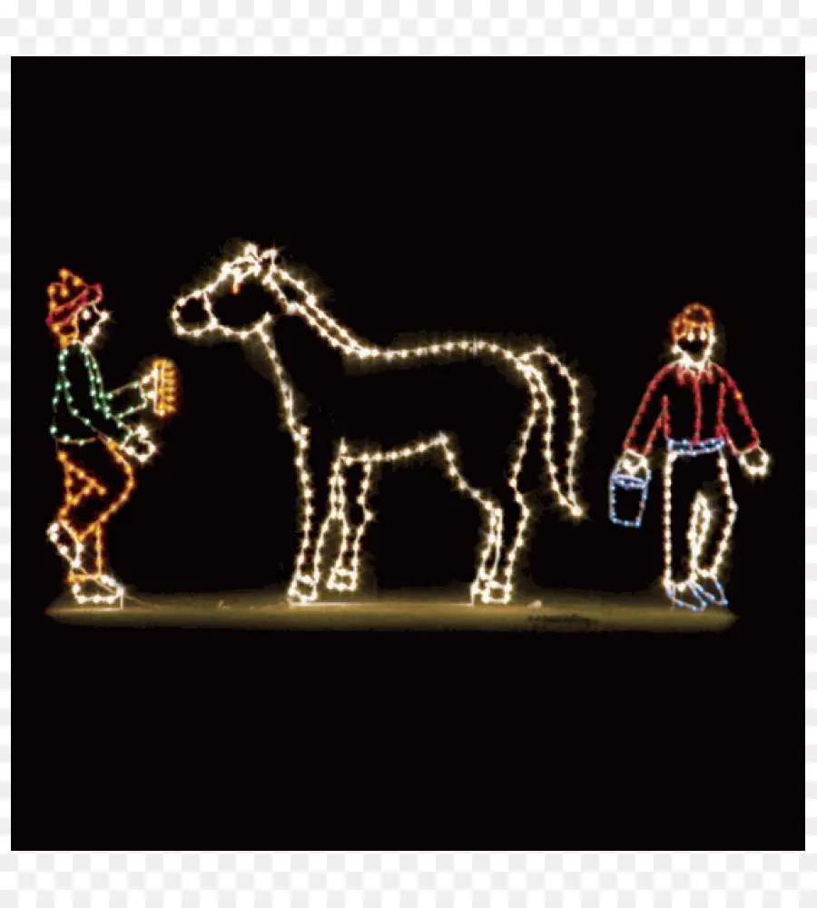 Luces De Navidad，Caballo PNG