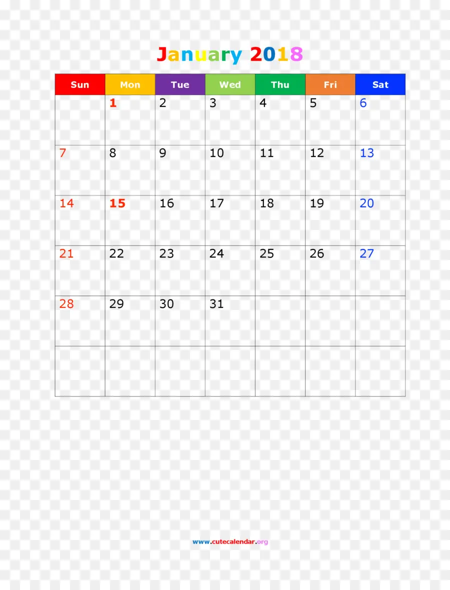 Calendario，2018 PNG