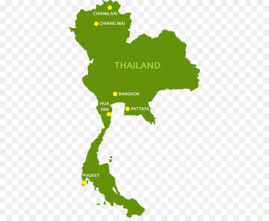 Tailandia，Mapa PNG