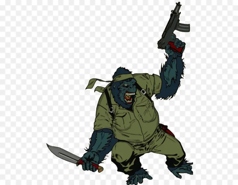 Soldado Gorila，Gorila PNG