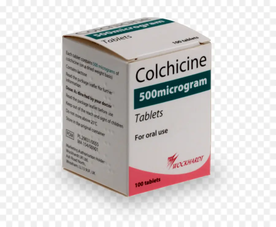 Tabletas De Colchicina，Caja PNG