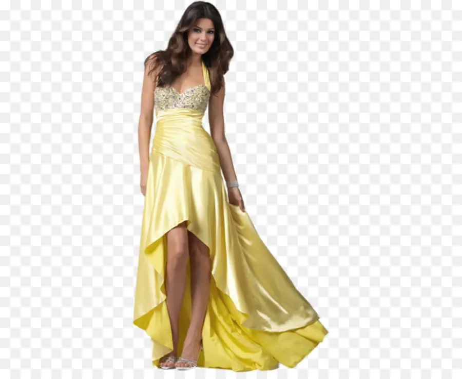 Vestido Amarillo，Vestido PNG